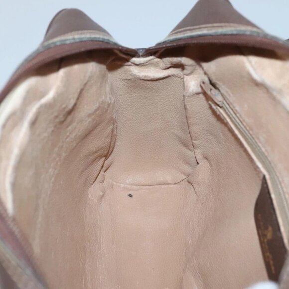 GUCCI GG Supreme Web Sherry Line Bag PVC Beige Gold Red 56 02 088 Auth BA2392 - Picture 13 of 16